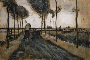 Landschaft mit Frau und Kind, 1883 von Vincent van Gogh