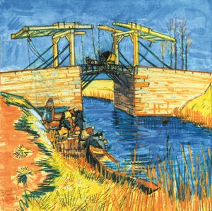Le Pont de Langlois à Arles, 1888 von Vincent van Gogh