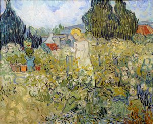 Mademoiselle Gachet in ihrem Garten in Auvers-sur-Oise von Vincent van Gogh