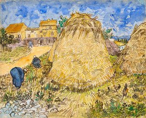 Getreideschober von Vincent van Gogh