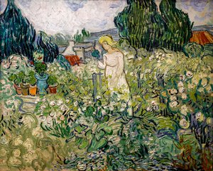 Miss Gachet in ihrem Garten in Auvers-sur-Oise von Vincent van Gogh
