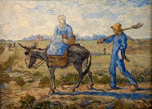 Morgen. Auf dem Weg zur Arbeit (nach Millet) von Vincent van Gogh