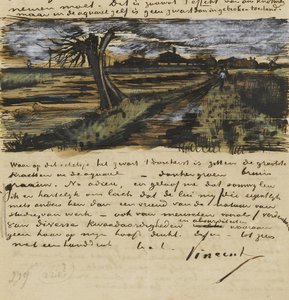 Pollard-Weide. Brief an Theo van Gogh von Vincent van Gogh