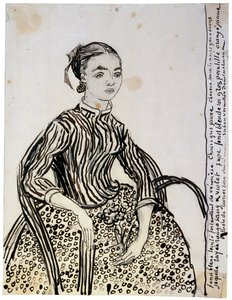 Porträt einer jungen Dame La Mousmé, 1888 von Vincent van Gogh