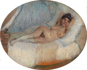 Liegender Akt (Femme nue étendue sur un lit) von Vincent van Gogh