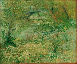 Seineufer im Frühling am Pont de Clichy von Vincent van Gogh