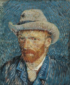 Selbstporträt mit Filzhut, 1887-88
