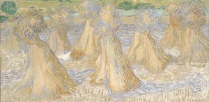 Garben von Weizen, Juli 1890 von Vincent van Gogh