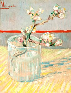 Zweig von blühendem Mandelbaum in einem Glas, 1888 von Vincent van Gogh