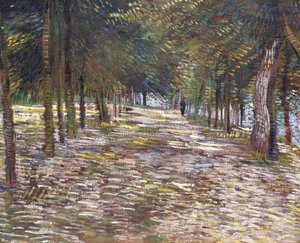 Die Allee im Park von Voyer-d