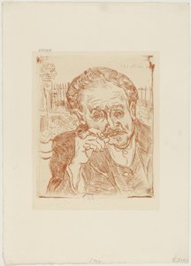 Der Mann mit der Pfeife (Porträt von Dr. Paul Gachet), ca. 1890-1909 von Vincent van Gogh
