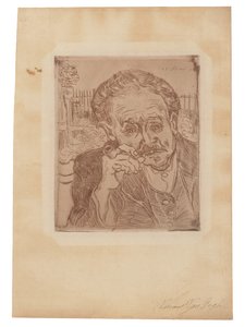 Der Mann mit der Pfeife: Porträt von Doktor Gachet von Vincent van Gogh