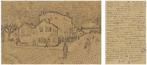 Das gelbe Haus Die Straße, Brief an Theo aus Arles, Samstag, 29. September 1888 von Vincent van Gogh