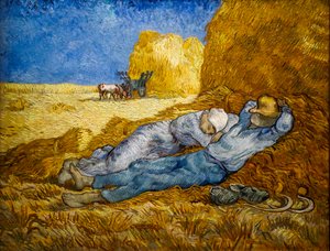Die Meridianlinie, auch bekannt als Die Siesta von Vincent van Gogh