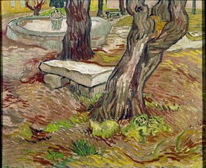 Der Park des Saint-Paul-Asyls in Saint-Remy von Vincent van Gogh