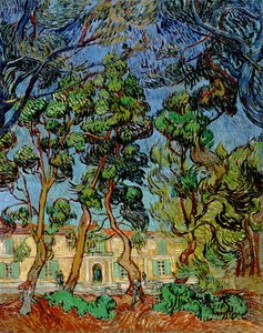 Bäume im Garten des St. Paul Krankenhauses, 1889