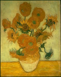 Vierzehn Sonnenblumen in einer Vase von Vincent van Gogh