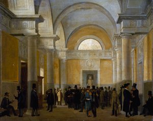 Innenansicht des Palazzo San Giacomo in Neapel von Vincenzo Abbati