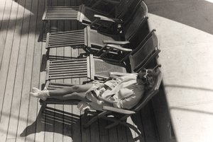 Passagier an Bord des Kreuzfahrtschiffs 