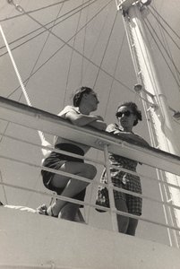 Passagiere an Bord des Kreuzfahrtschiffs 