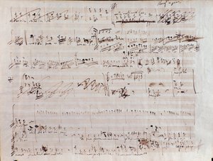Notenblatt für Der Pirat, Oper von Vincenzo Bellini