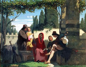 Florentinische Troubadoure im 14. Jahrhundert, 1860 von Vincenzo Cabianca