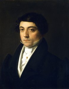 Porträt von Gioacchino Rossini (1792-1868) jung - von Vincenzo Camuccini (ca. 1830). Öl auf Leinwand. Museo Teatrale alla Scala, Mailand von Vincenzo Camuccini
