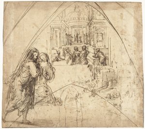 Tempelgang Mariens von Vincenzo Tamagni da San Gimignano