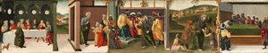 Geschichte des Heiligen Thomas der Apostel - Heiliger Thomas tauft Gundaphorus und andere Episoden, 1480-1500 von Vincenzo di Antonio Frediani
