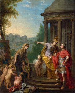 Allegorie auf die Übertragung der kaiserlichen Galerie in das Belvedere von Vinzenz Fischer