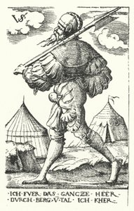Landsknecht von Virgilius the elder Solis