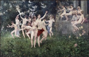 Frühlingsfest (Allegorische Szene) von Vitezlav Karel Masek