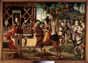 Botschaft von Hippolyte, Königin der Amazonen, an Theseus, König von Athen