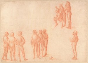 Gruppen männlicher Figuren von Vittore Carpaccio