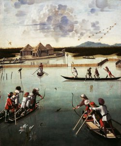 Jagd auf der Lagune, ca. 1490-5
