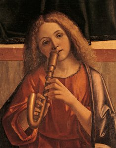 Minnesängerengel (Detail) von Vittore Carpaccio