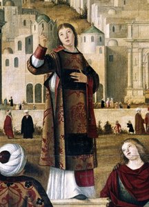 Heiliger Stephanus. Detail aus 