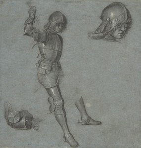 Studien eines sitzenden Jugendlichen in Rüstung, ca. 1505 von Vittore Carpaccio