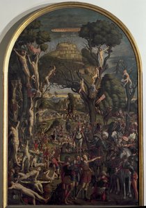 Die Kreuzigung der zehntausend Märtyrer auf dem Berg Ararat von Vittore Carpaccio