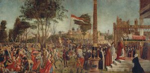 Das Martyrium der Pilger und das Begräbnis der hl. Ursula, aus dem St. Ursula-Zyklus von Vittore Carpaccio