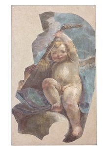 Fresken von Engeln, ursprünglich aus der St. Augustinus Kirche
