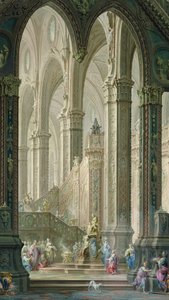 Salomon verbrennt Weihrauch vor den Idolen von Vittorio Maria Bigari