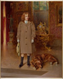 Memmi mit dem Hund von Vittorio Matteo Corcos