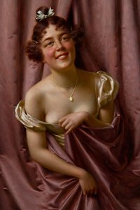 Dame in Lila von Vittorio Reggianini