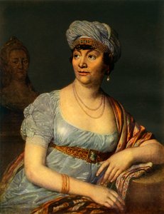Porträt einer unbekannten Frau mit Kopfschmuck, 1812, 1965 von Vladimir Borovikovsky