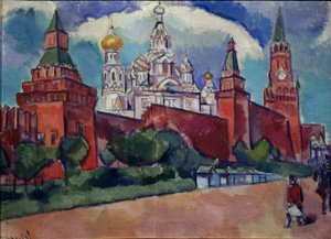 Der Rote Platz in Moskau, 1910er Jahre von Daniel Vladimir Baranoff Rossine