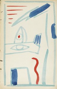 Illustration für Die Stutenmilch von David Burlyuk und anderen, 1914 von Vladimir Davidovich Burliuk