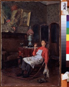 In Abwesenheit des Besitzers von Vladimir Egorovic Makovsky