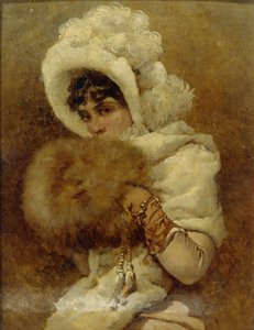 Mädchen mit einem Muff, 1884