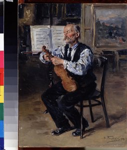 Geigenbauer von Vladimir Egorovic Makovsky
